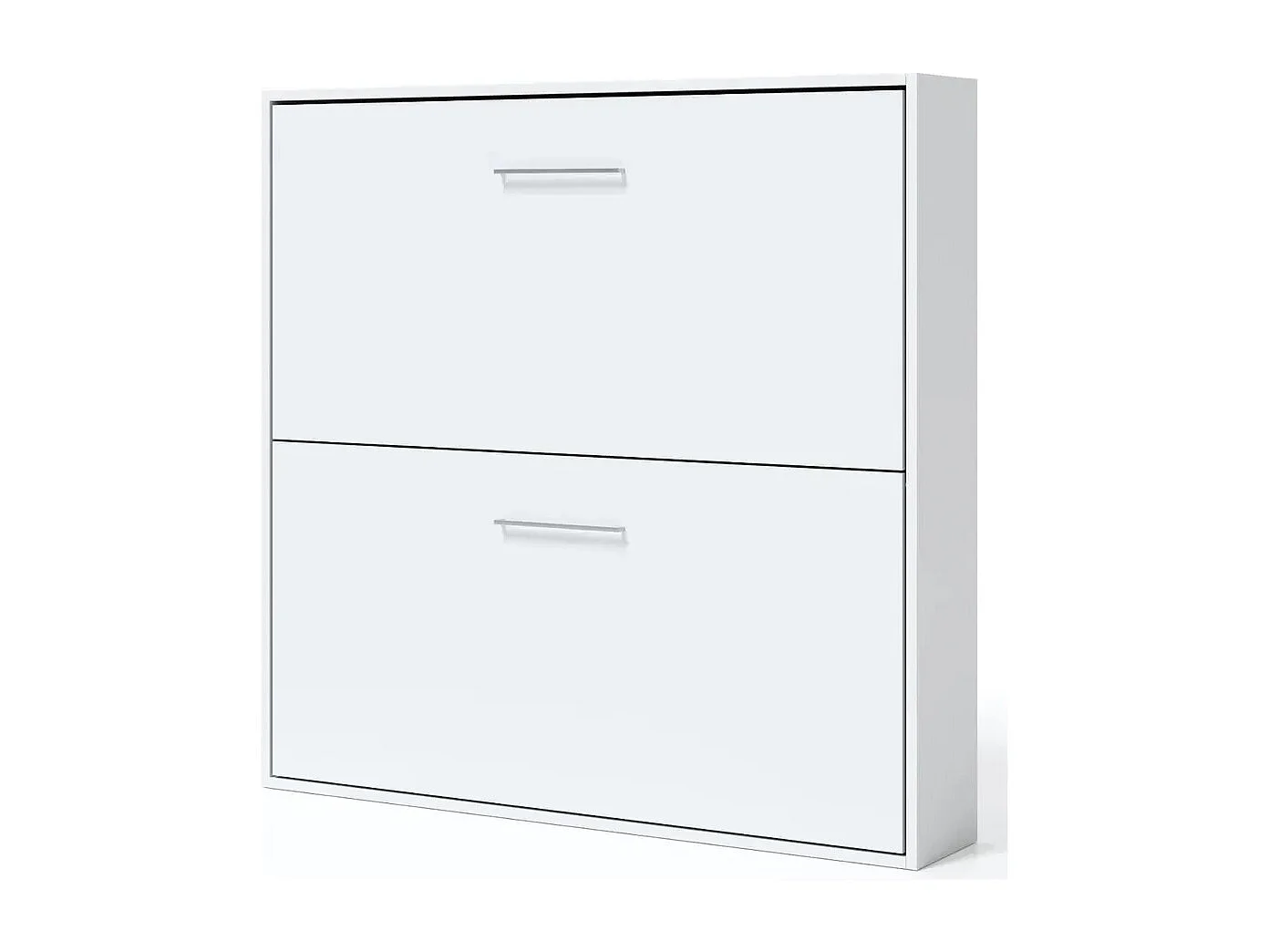 Lit superposé horizontal escamotable blanc mat 90x200 BIARRITZ