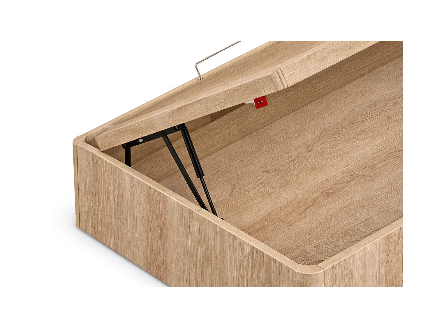 Lit coffre à ouverture latérale en bois chêne cambrian 140x190 GORDES