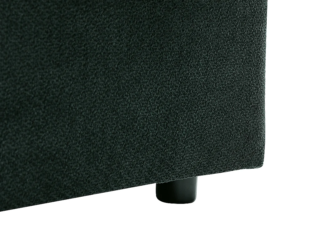 Canapé d'angle réversible convertible en tissu texturé vert sapin LIROBI