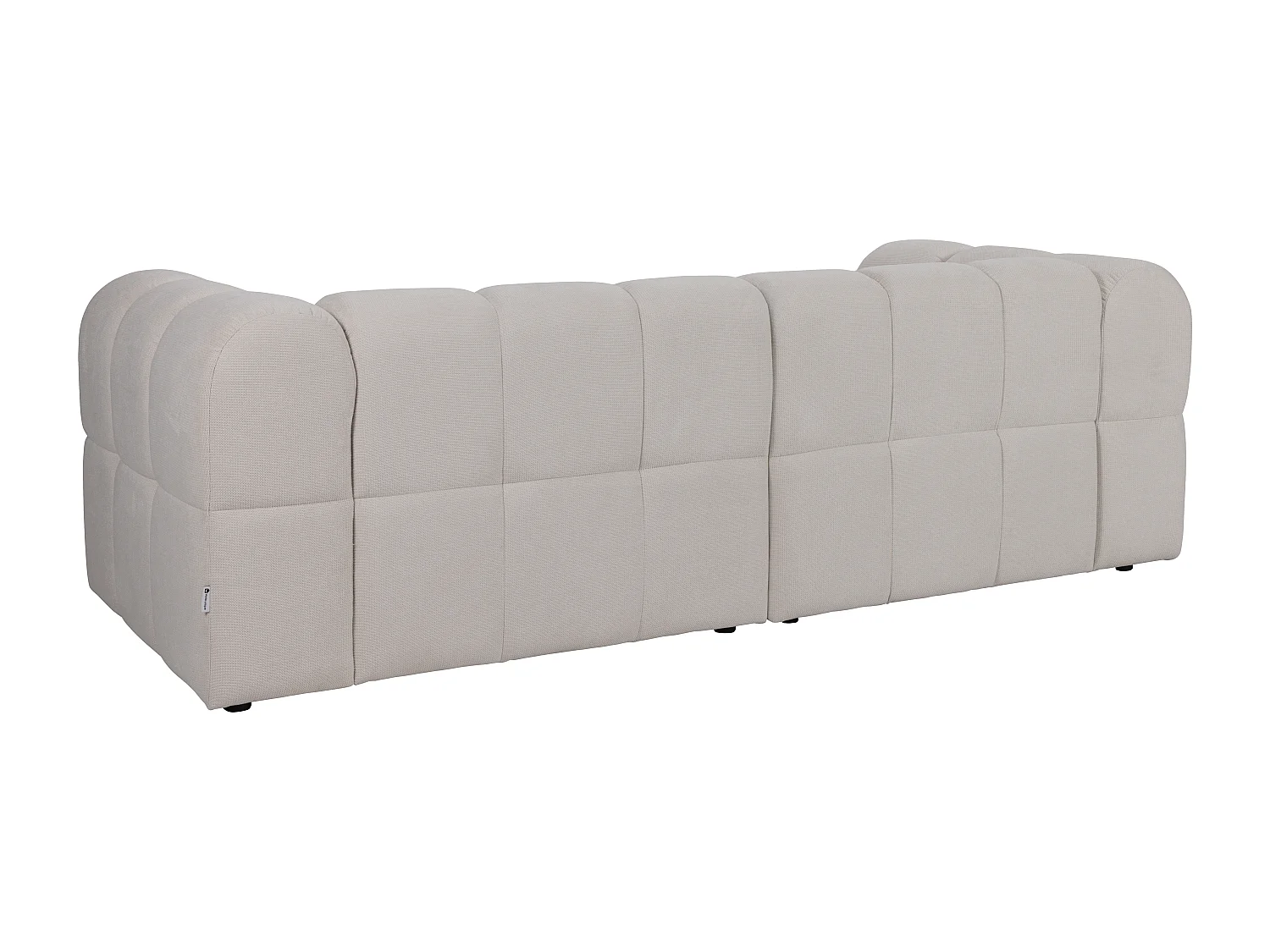 Canapé 3 places en tissu texturé beige RIMALO