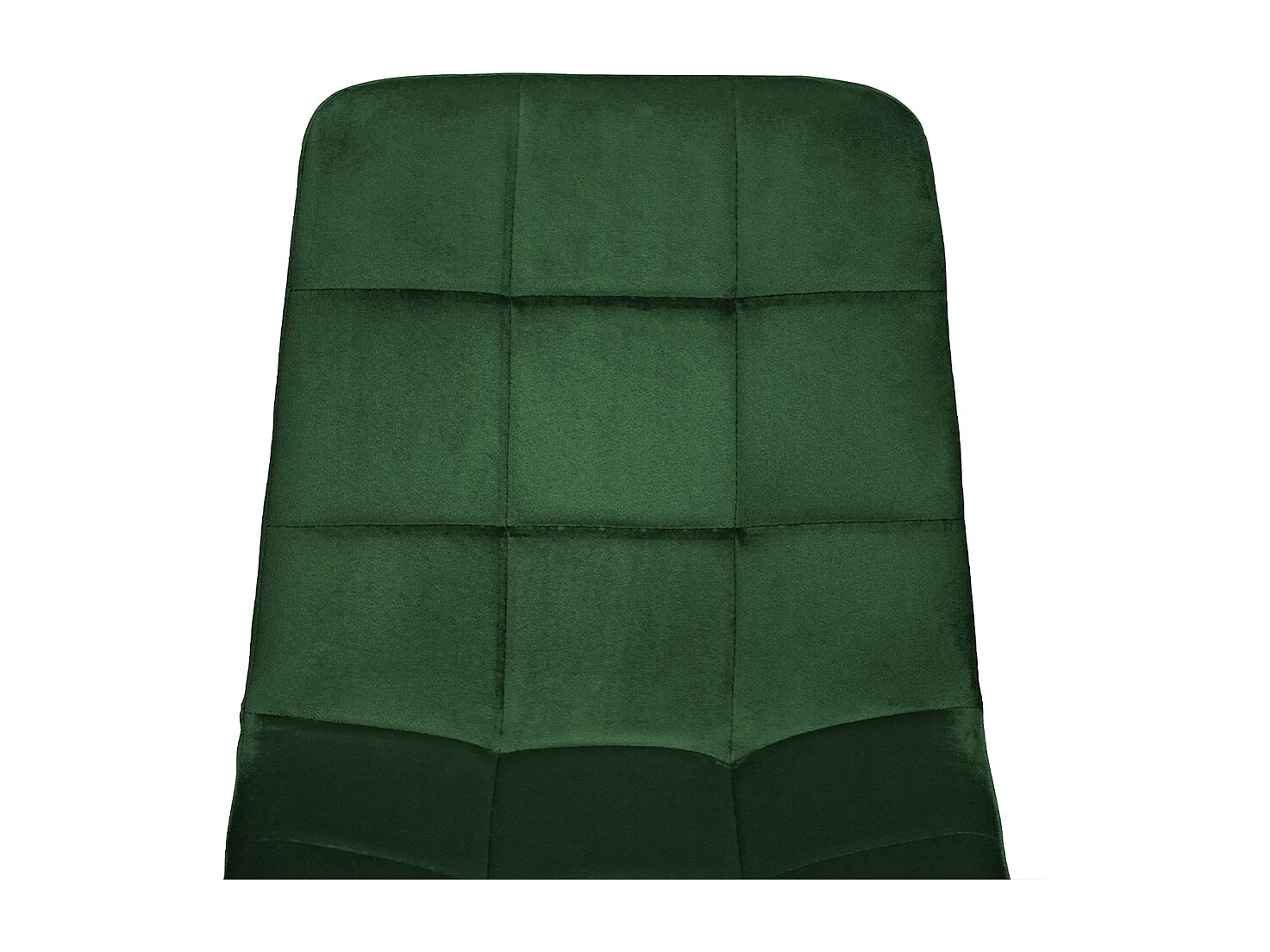 Sedia da pranzo imbottita in velluto verde scuro mod. Karima (2pz.)