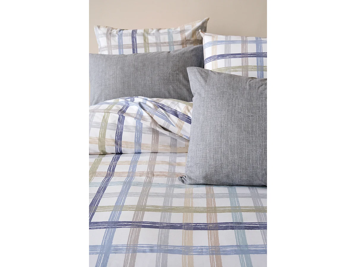 Set letto matrimoniale 200x200 cm+2 federe 65x65 cm 100% cotone