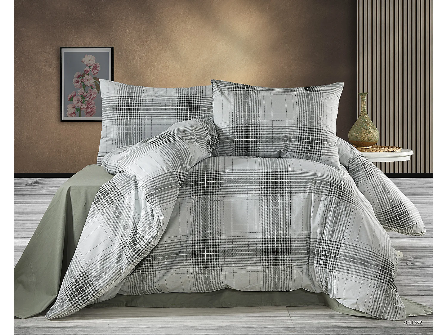 Jogo de cama para 2 pessoas 1 capa de edredão 200x200 cm+2 Fronhas 65x65 cm algodão