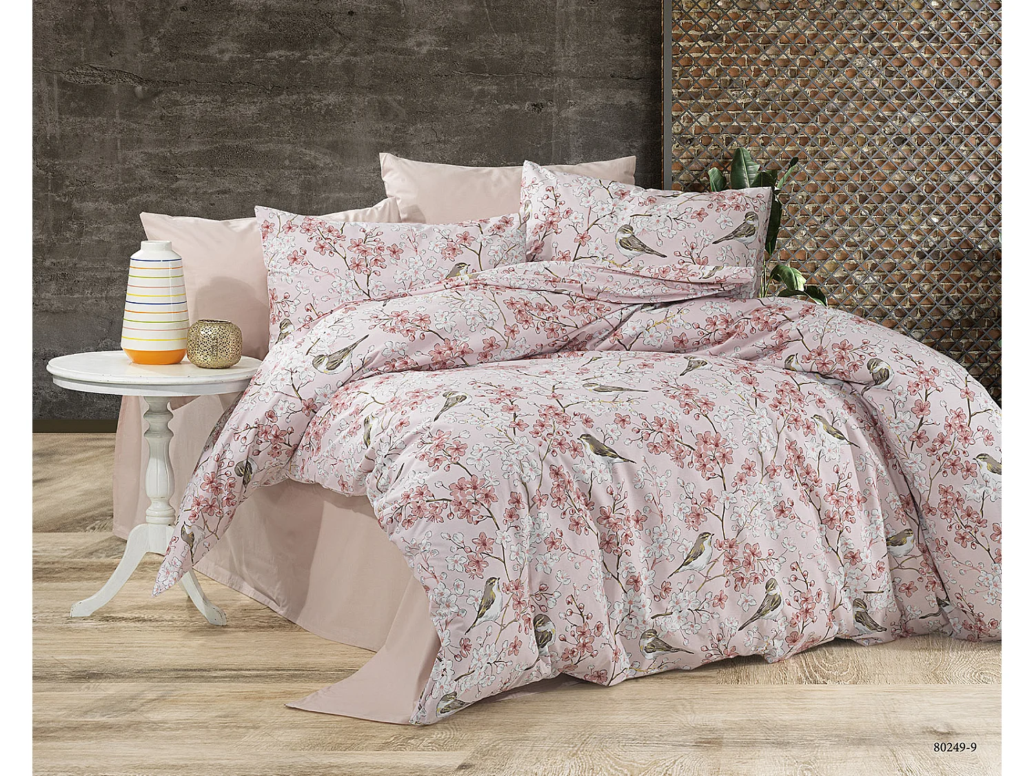 Parure de lit  2 personnes  200x200 cm coton imprimé