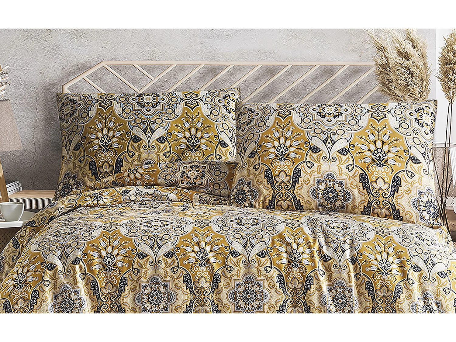 2 persoons beddengoed 200x200 cm+2 kussenslopen 65x65 cm in katoen