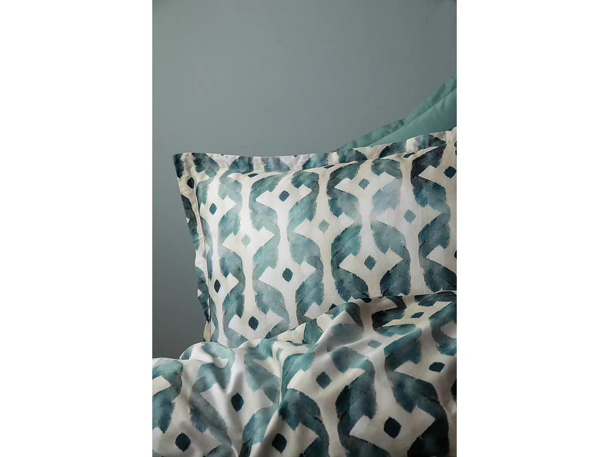 Bettwäschegarnitur 240x220 cm+2 Kopfkissenbez 63x63 cm-Baumwollsatin