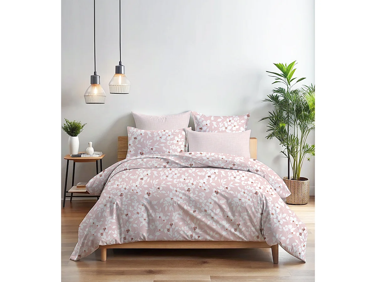 Parure de lit  2 personnes  200x200 cm coton imprimé