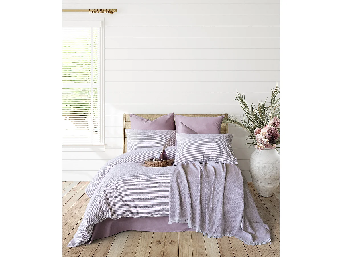 Parure de lit  2 personnes  200x200 cm coton gauffre