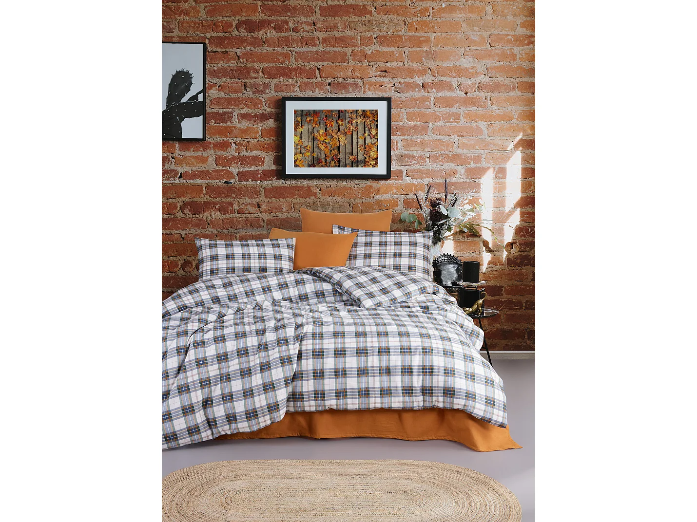 Jogo de cama para 2 pessoas 1 capa de edredão 200x200 cm+2 Fronhas 65x65 cm flanela de algodão