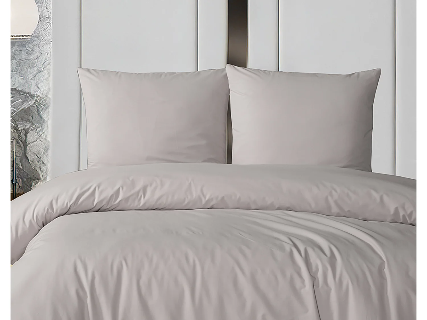 Set letto matrimoniale 240x220 cm+2 federe 65x65 cm 100% cotone