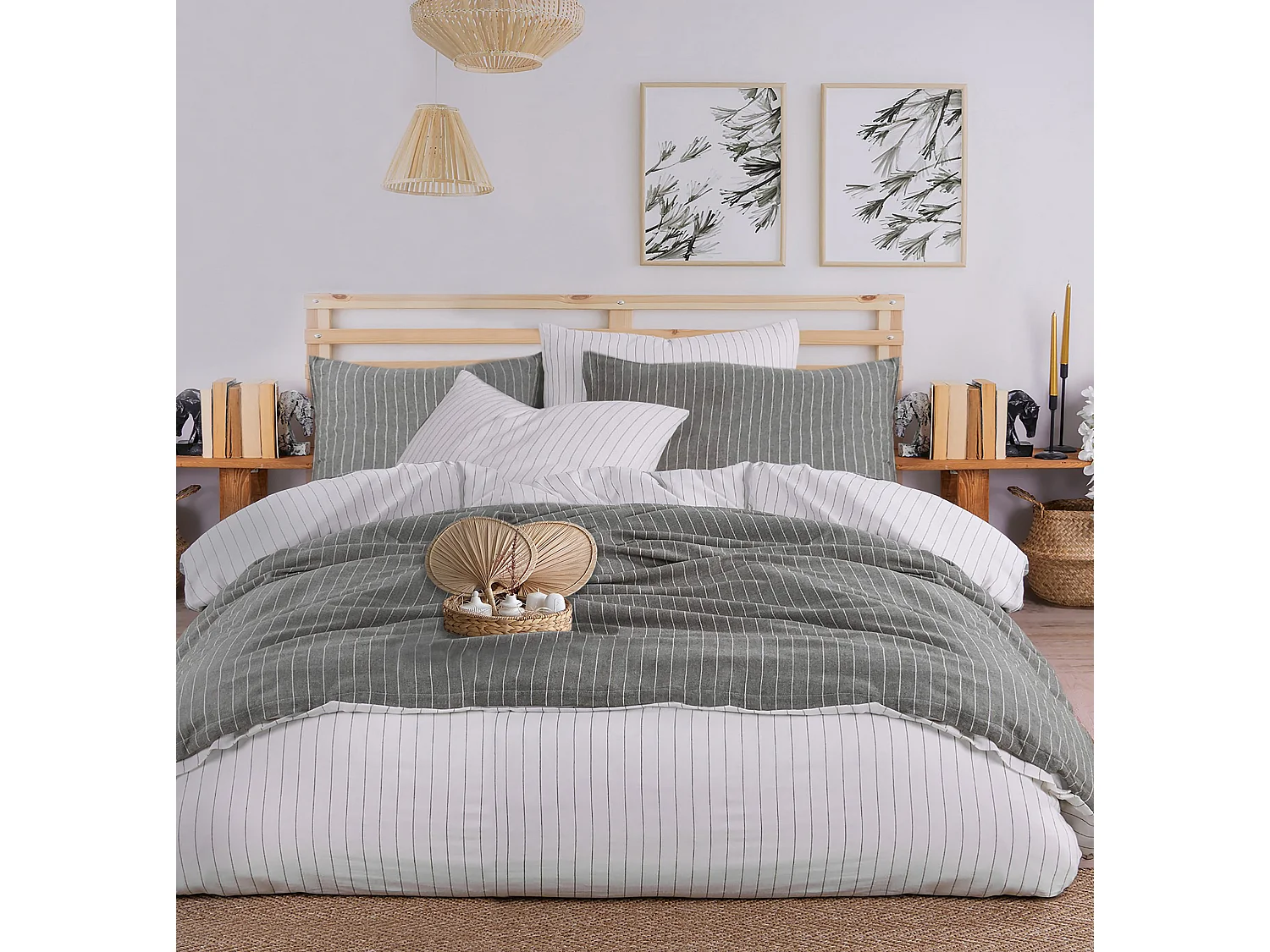 Jogo de cama para 2 pessoas 1 capa de edredão 200x200 cm+2 Fronhas 65x65 cm algodão