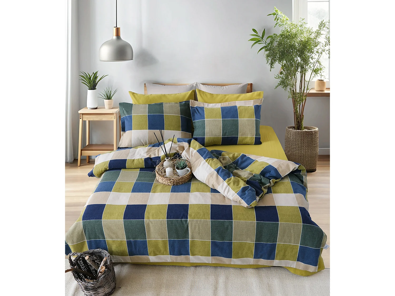 Jogo de cama para 2 pessoas 1 capa de edredão 200x200 cm+2 Fronhas 65x65 cm flanela de algodão