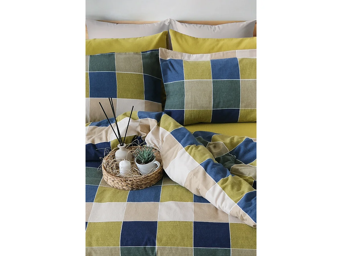 Jogo de cama para 2 pessoas 1 capa de edredão 200x200 cm+2 Fronhas 65x65 cm flanela de algodão