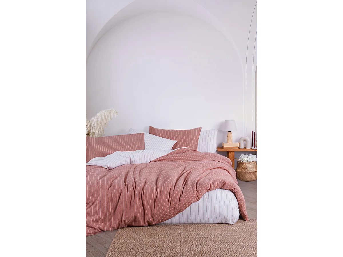 2 persoons beddengoed 200x200 cm+2 kussenslopen 65x65 cm in katoen