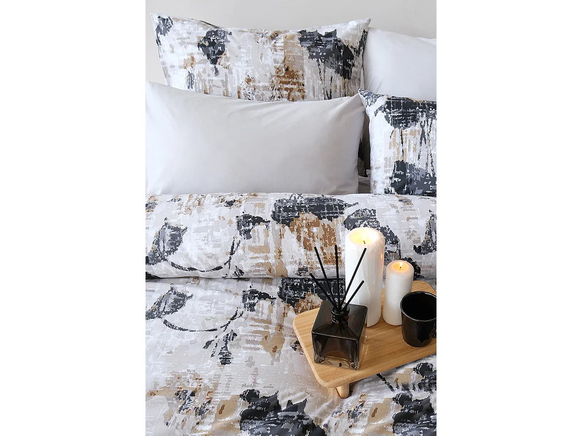 Jogo de cama para 2 pessoas 1 capa de edredão 200x200 cm+2 Fronhas 65x65 cm algodão