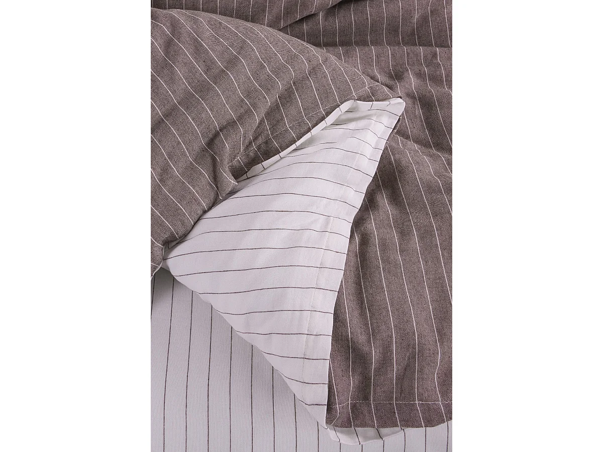 Parure de lit 2 personnes 200x200 cm coton tisse-teint