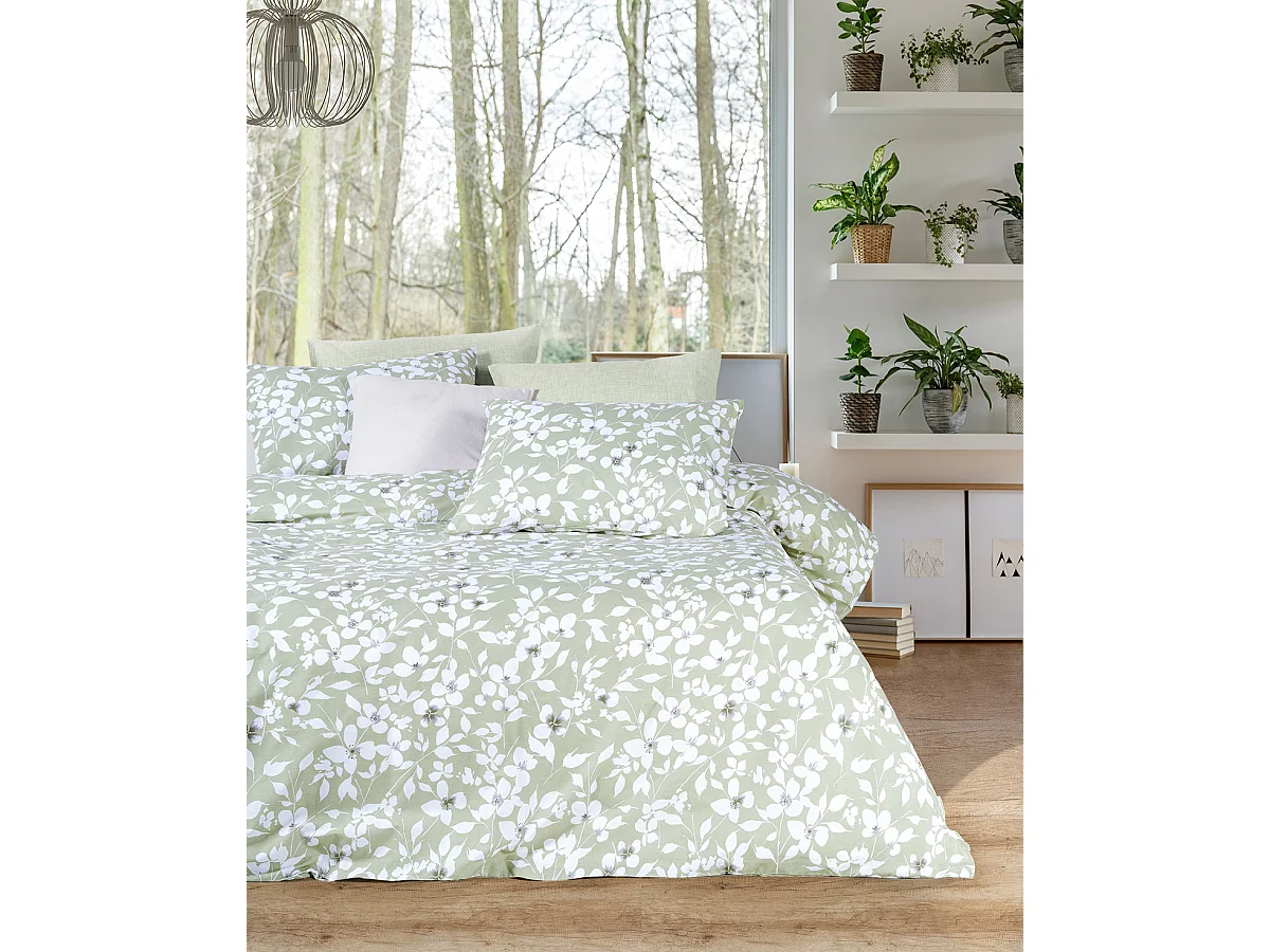 Jogo de cama para 2 pessoas 1 capa de edredão 200x200 cm+2 Fronhas 65x65 cm algodão