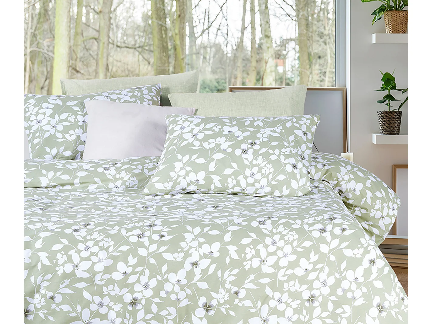 Jogo de cama para 2 pessoas 1 capa de edredão 200x200 cm+2 Fronhas 65x65 cm algodão