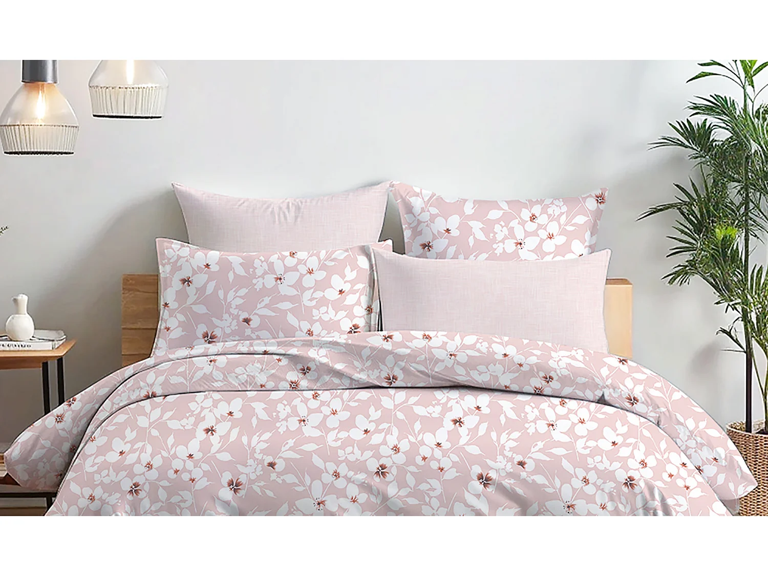 Parure de lit  2 personnes  240x220 cm coton imprimé