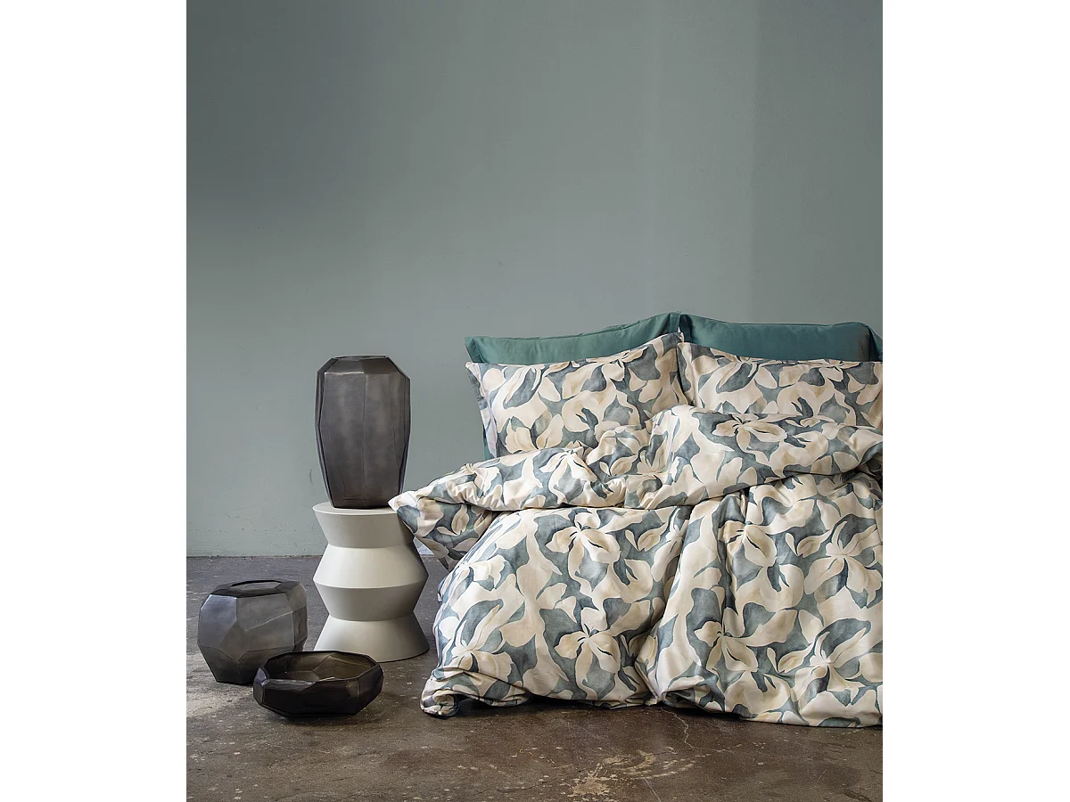 Bettwäschegarnitur 240x220 cm+2 Kopfkissenbez 63x63 cm-Baumwollsatin