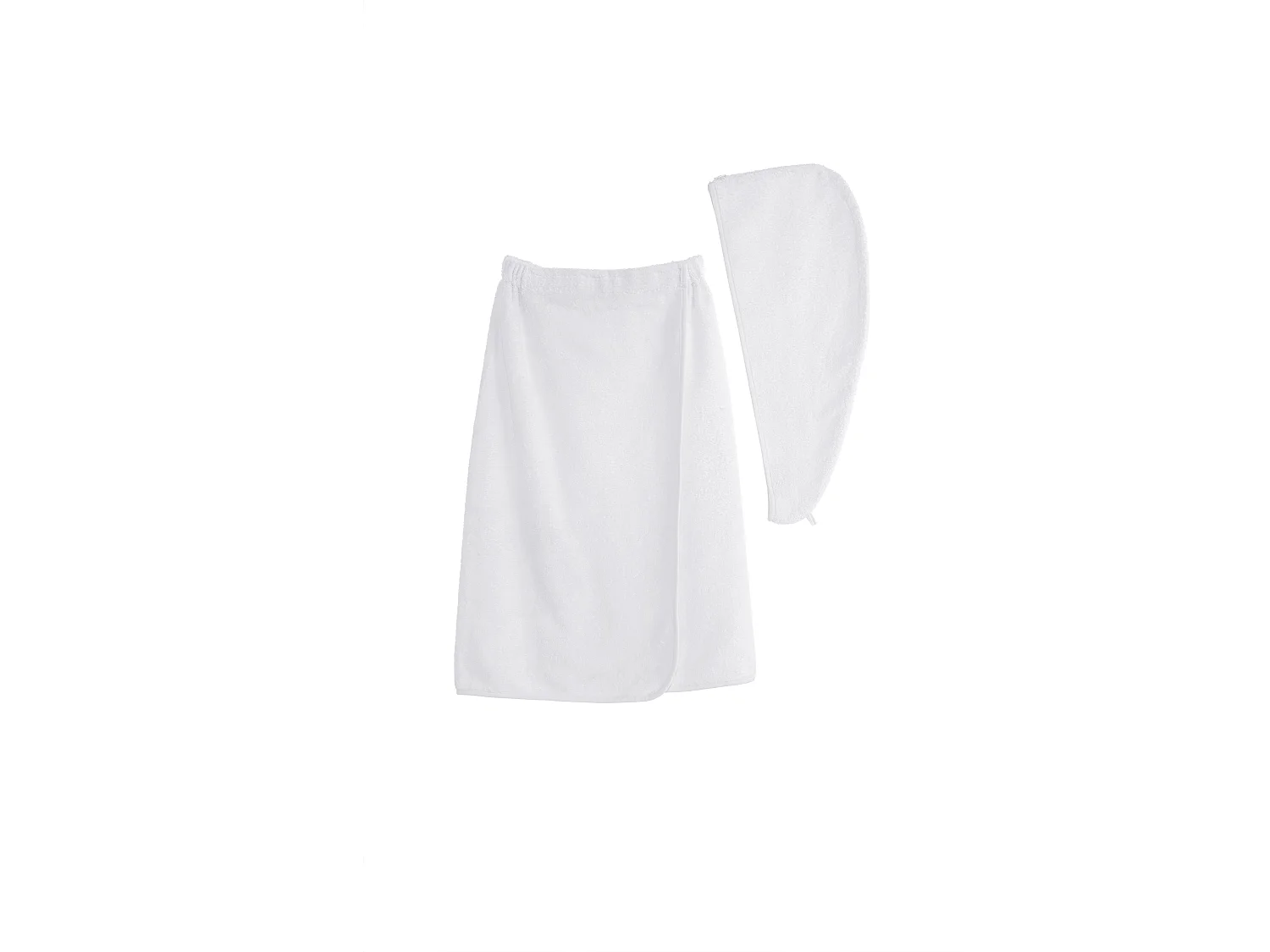 Conjunto de pareô e toalha de cabelo