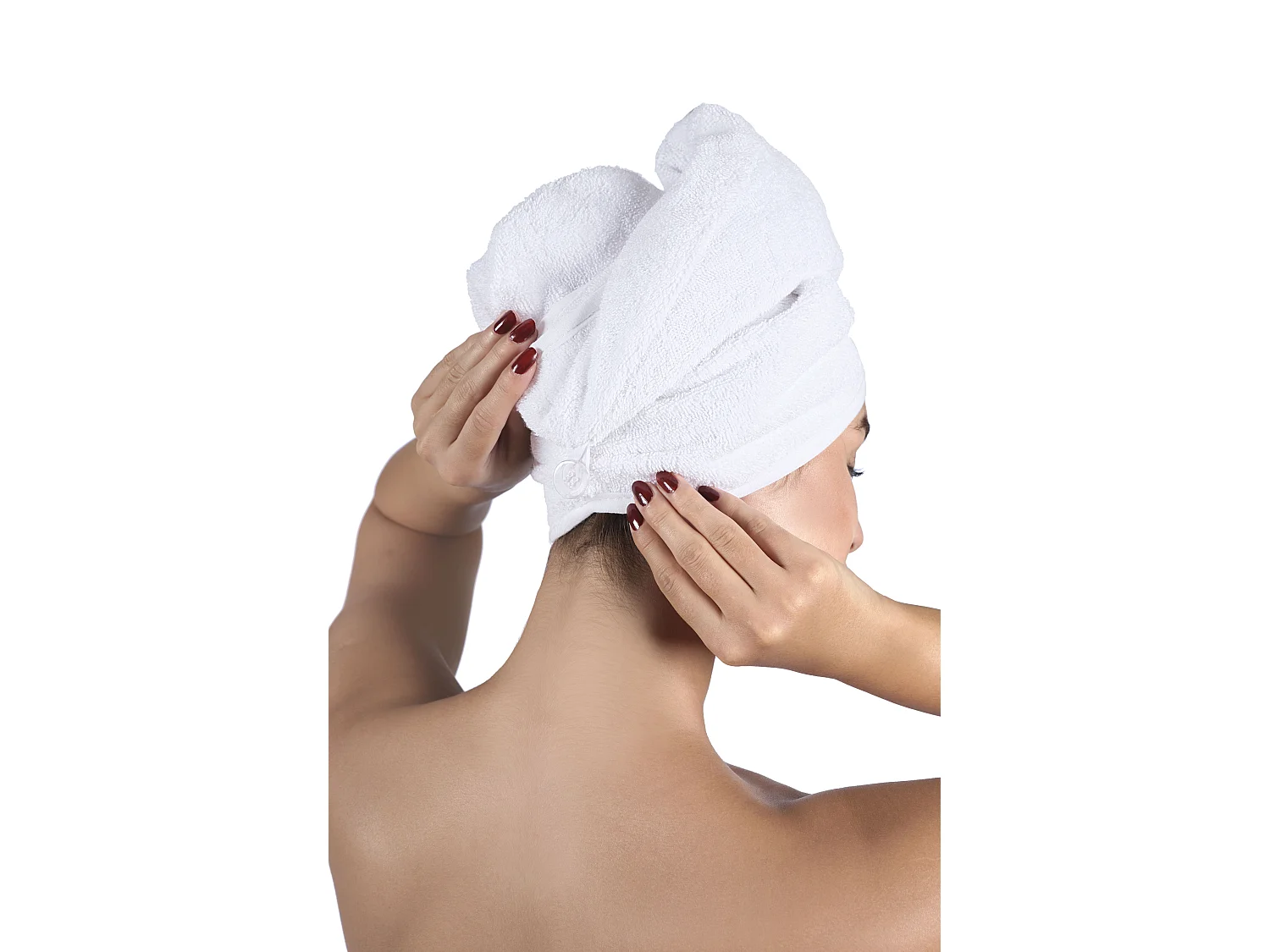 Conjunto de pareô e toalha de cabelo