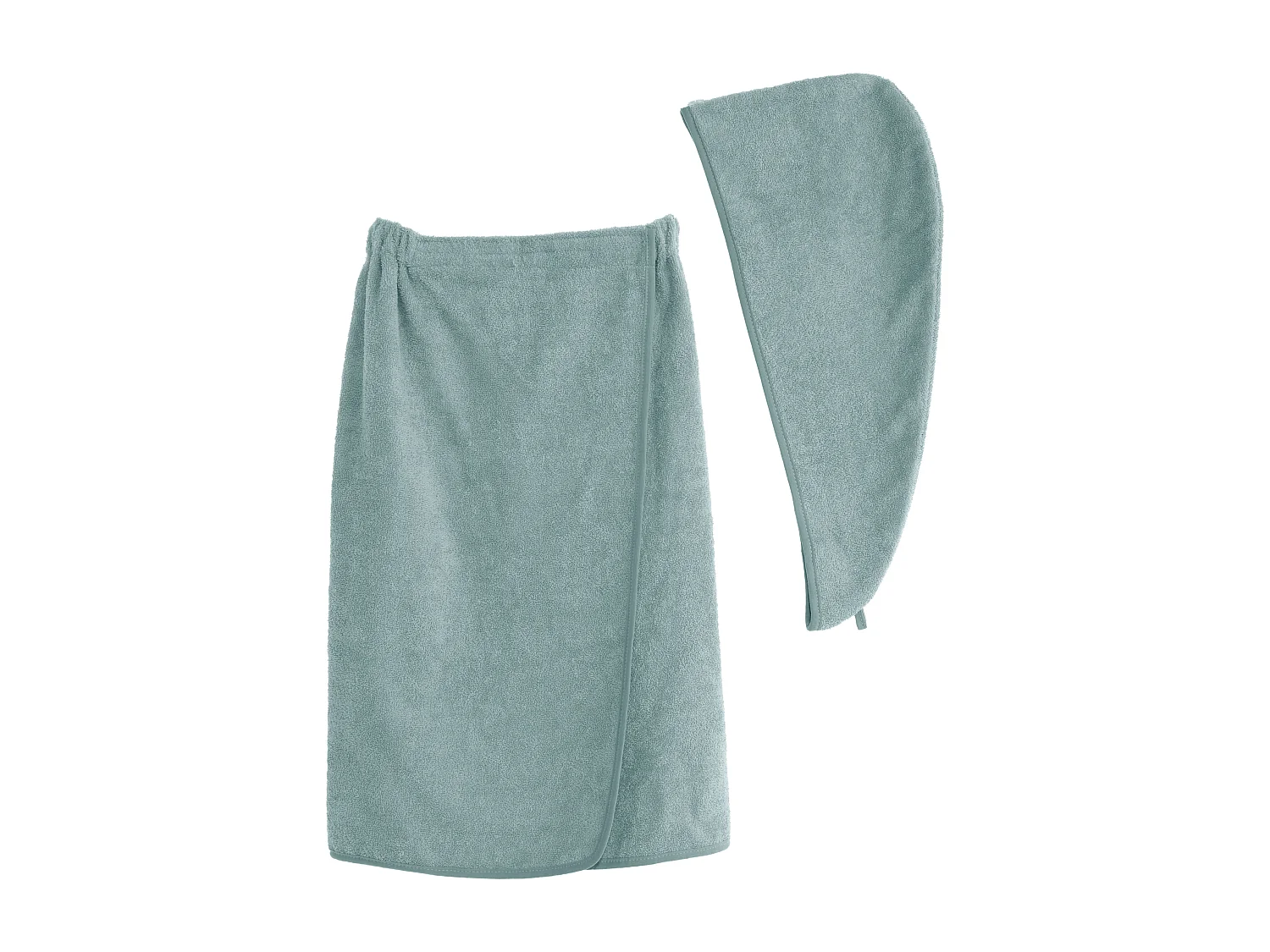 Conjunto de pareô e toalha de cabelo