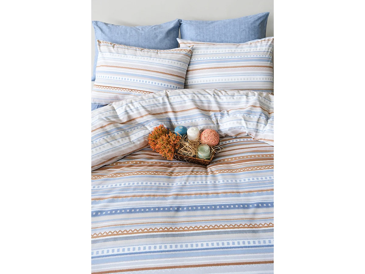 Set letto matrimoniale 200x200 cm+2 federe 65x65 cm 100% cotone