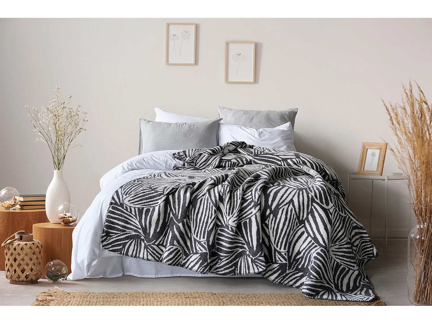 Couverture -Plaid 150x200 cm Anthracite