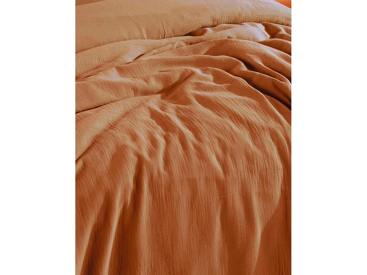 Hoeslaken 160x200 cm katoen gaas mousseline