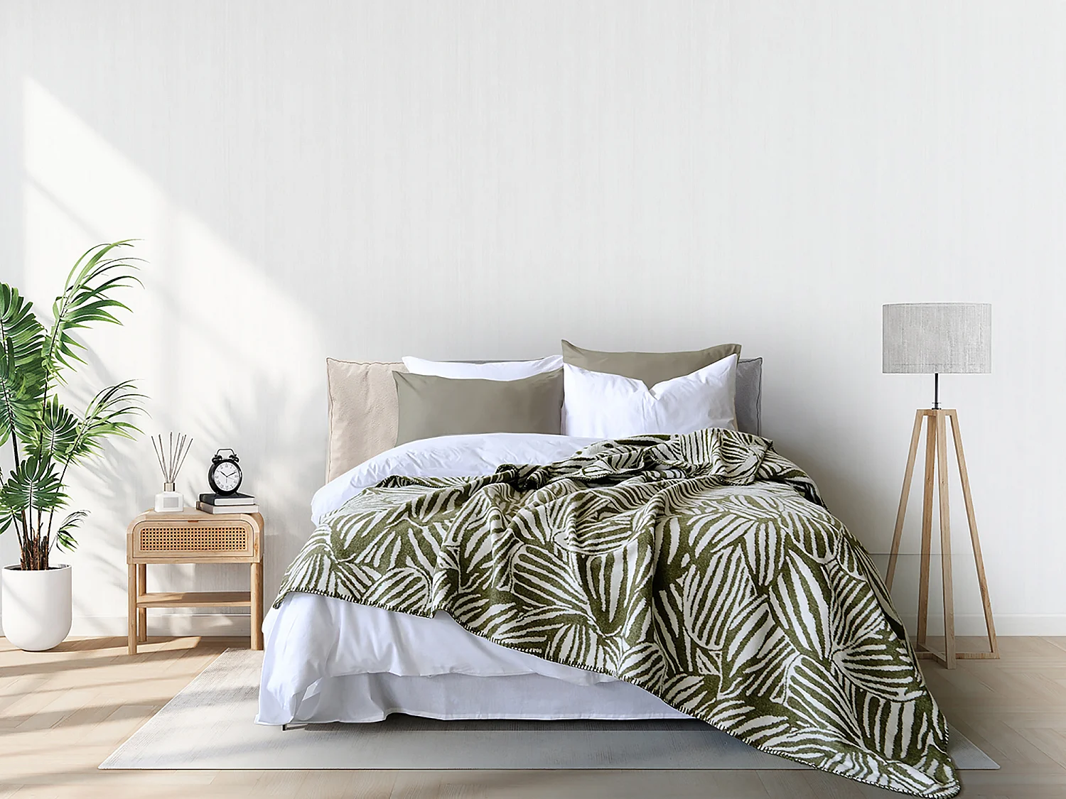 Couverture -Plaid 150x200 cm Kaki