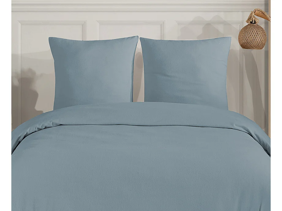 Set letto matrimoniale 200x200 cm+2 federe 65x65 cm flanella di cotone