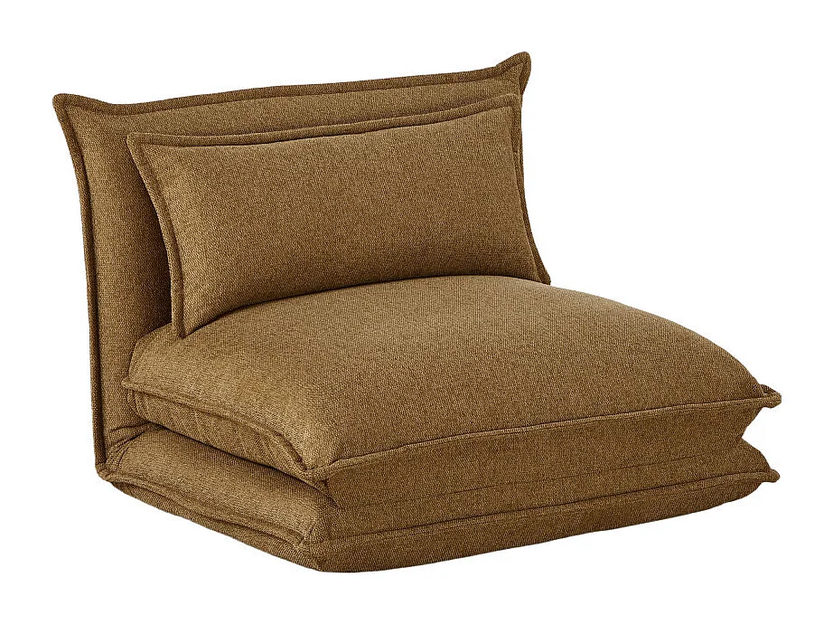 Nala - Chauffeuse convertible 1 place en tissu - Bronze