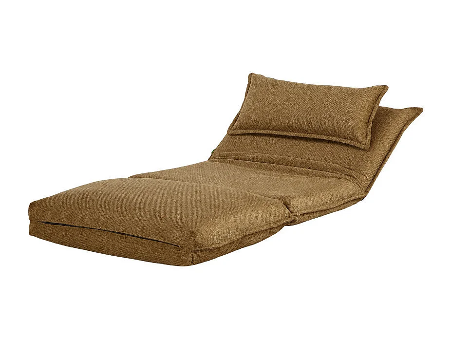 Nala - Chauffeuse convertible 1 place en tissu - Bronze