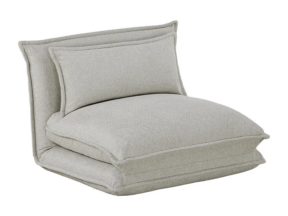 Nala - Chauffeuse convertible 1 place en tissu - Beige