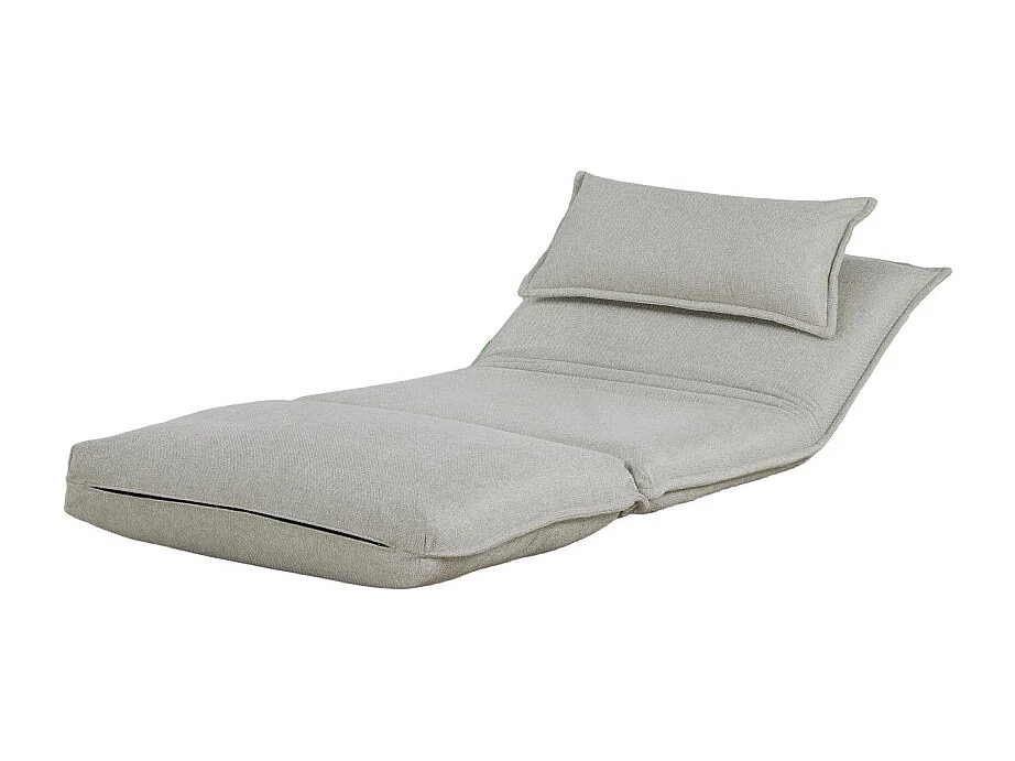 Nala - Chauffeuse convertible 1 place en tissu - Beige