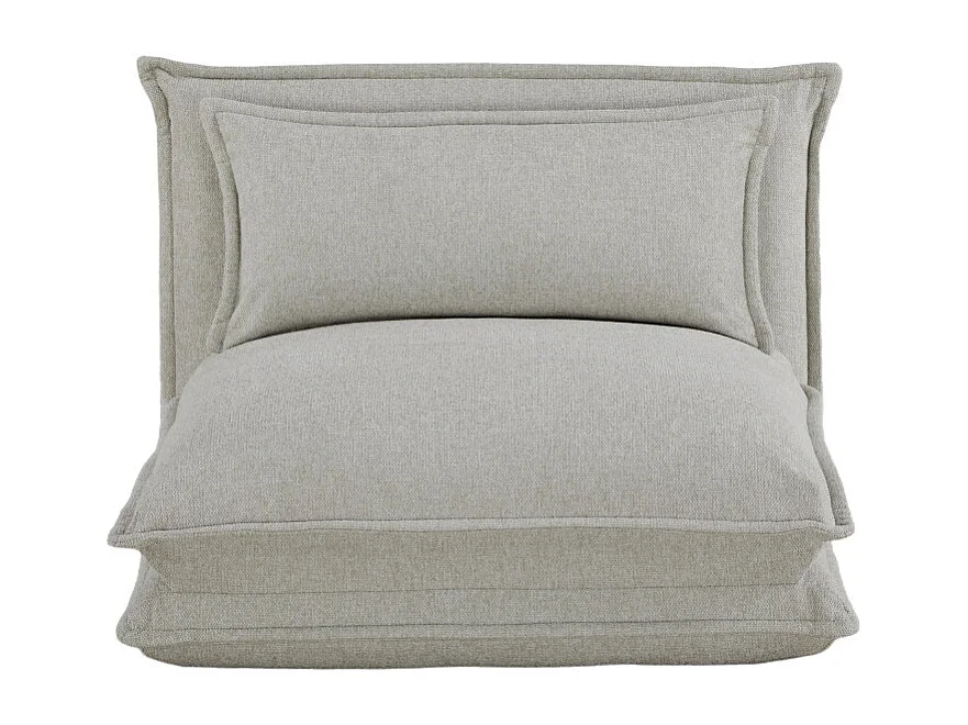 Nala - Chauffeuse convertible 1 place en tissu - Beige