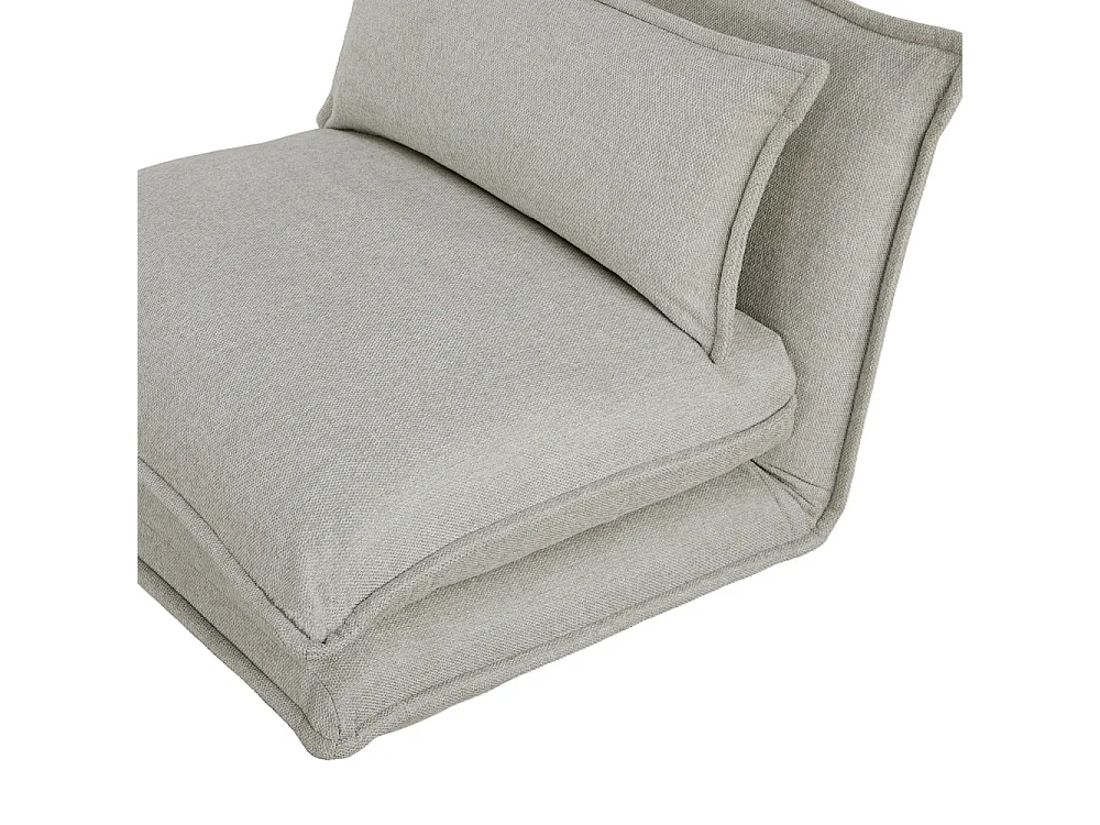 Nala - Chauffeuse convertible 1 place en tissu - Beige