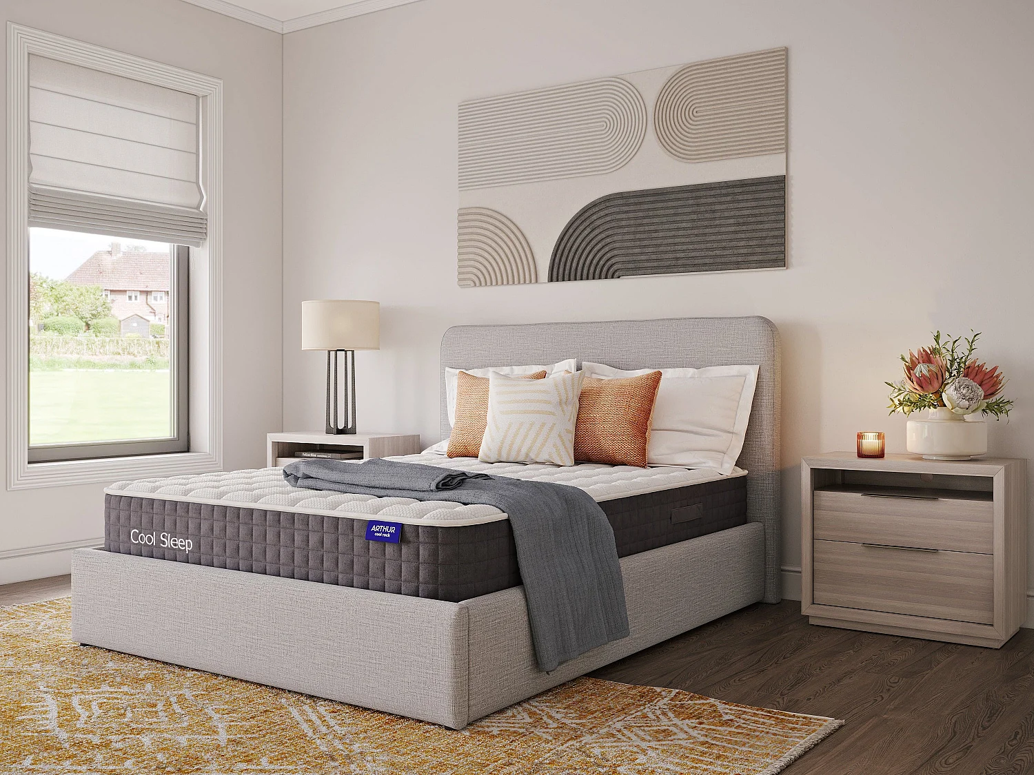 Arthur Sleep Cool Rock Extra Firm Mattress - King