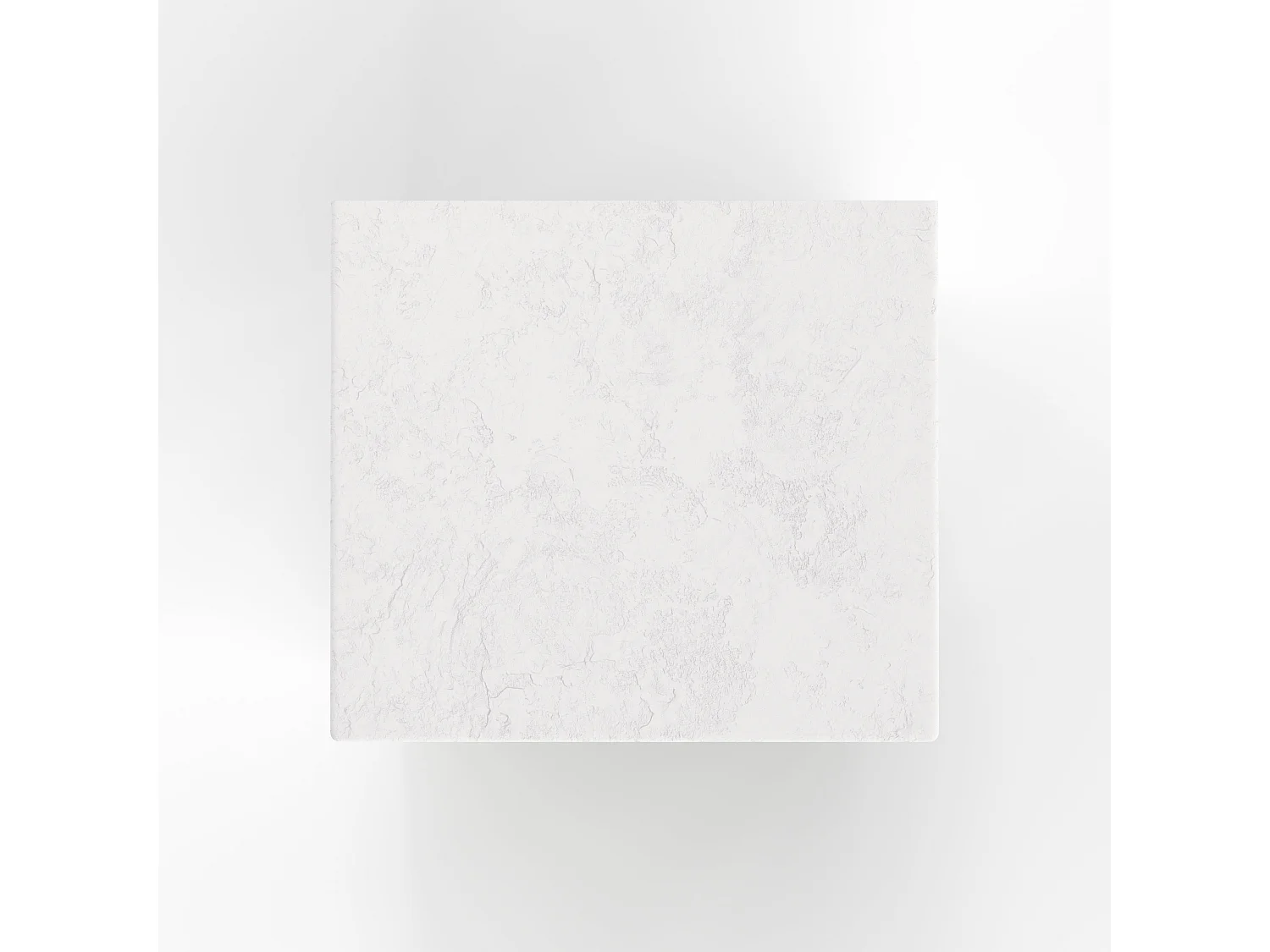 Mesa de noche de yeso blanco roto y madera de acacia - Fira