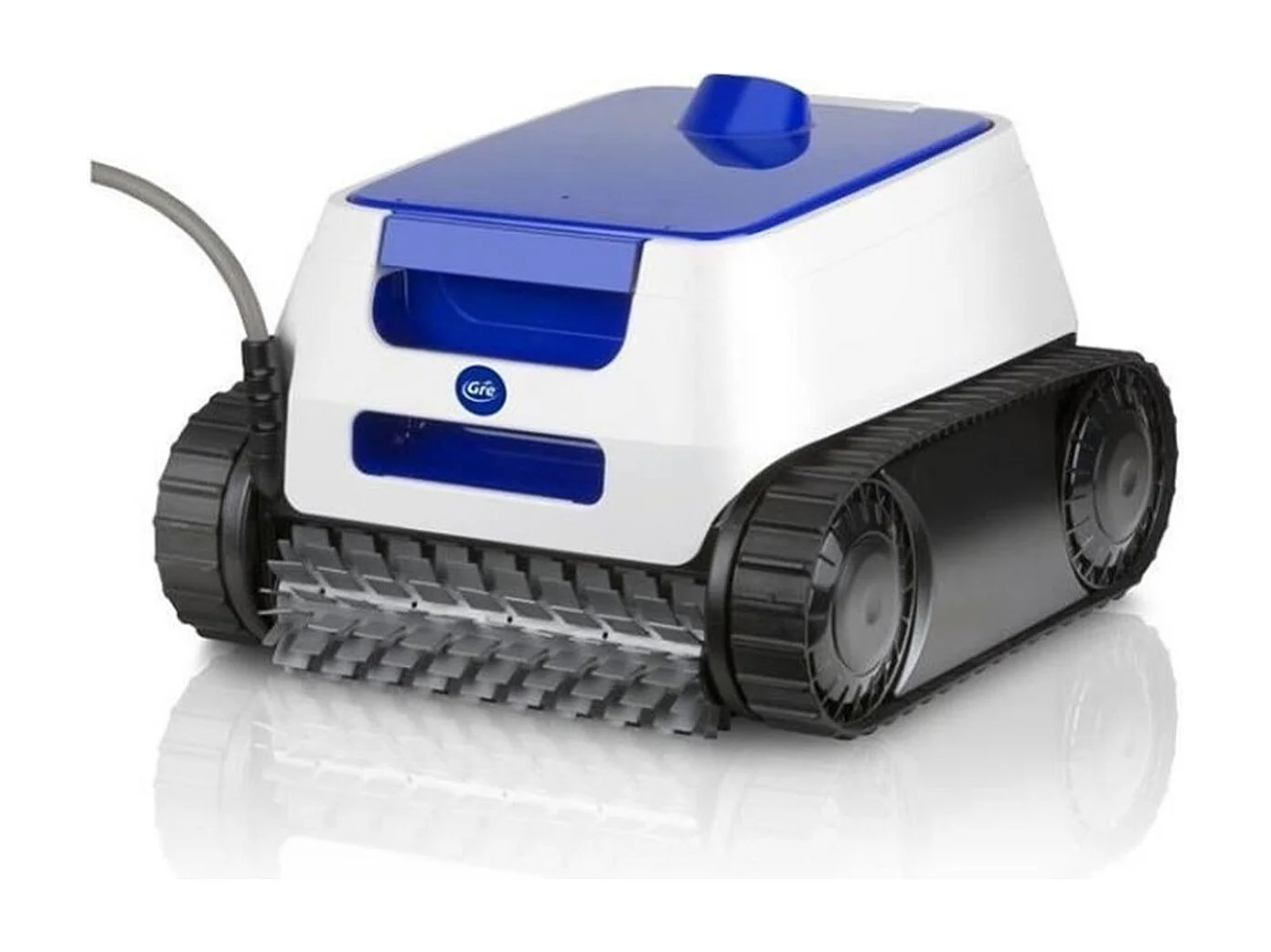Robot de piscine automatique GRE ER 230 pour fond, parois et ligne d'eau, blanc