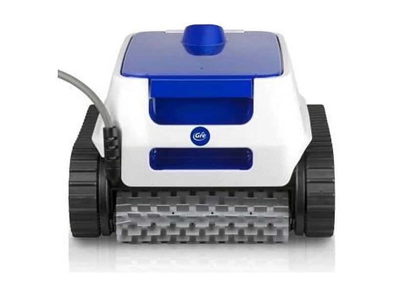 Robot de piscine automatique GRE ER 230 pour fond, parois et ligne d'eau, blanc