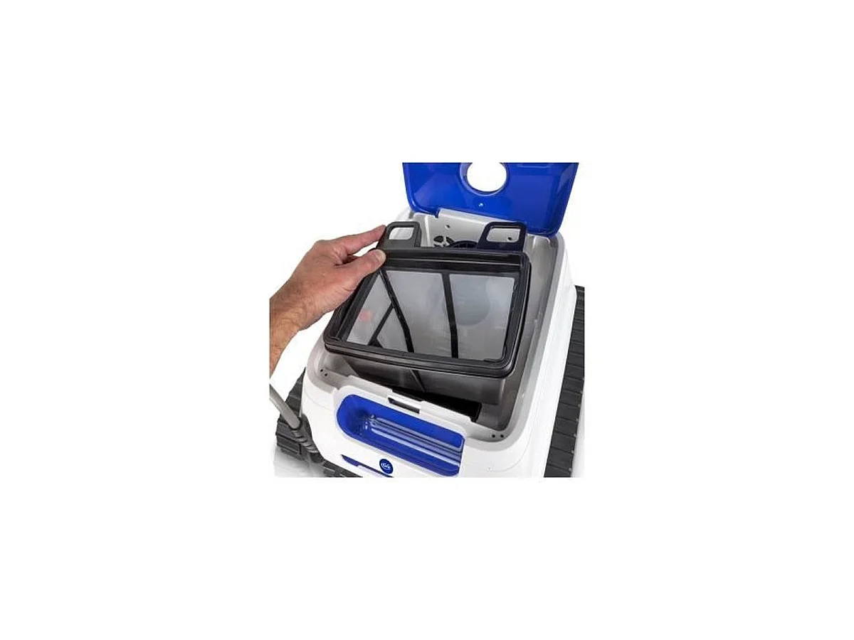 Robot de piscine automatique GRE ER 230 pour fond, parois et ligne d'eau, blanc