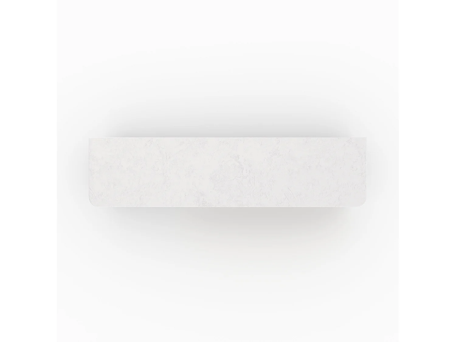 Meuble TV en plâtre blanc cassé 140 cm - Fira