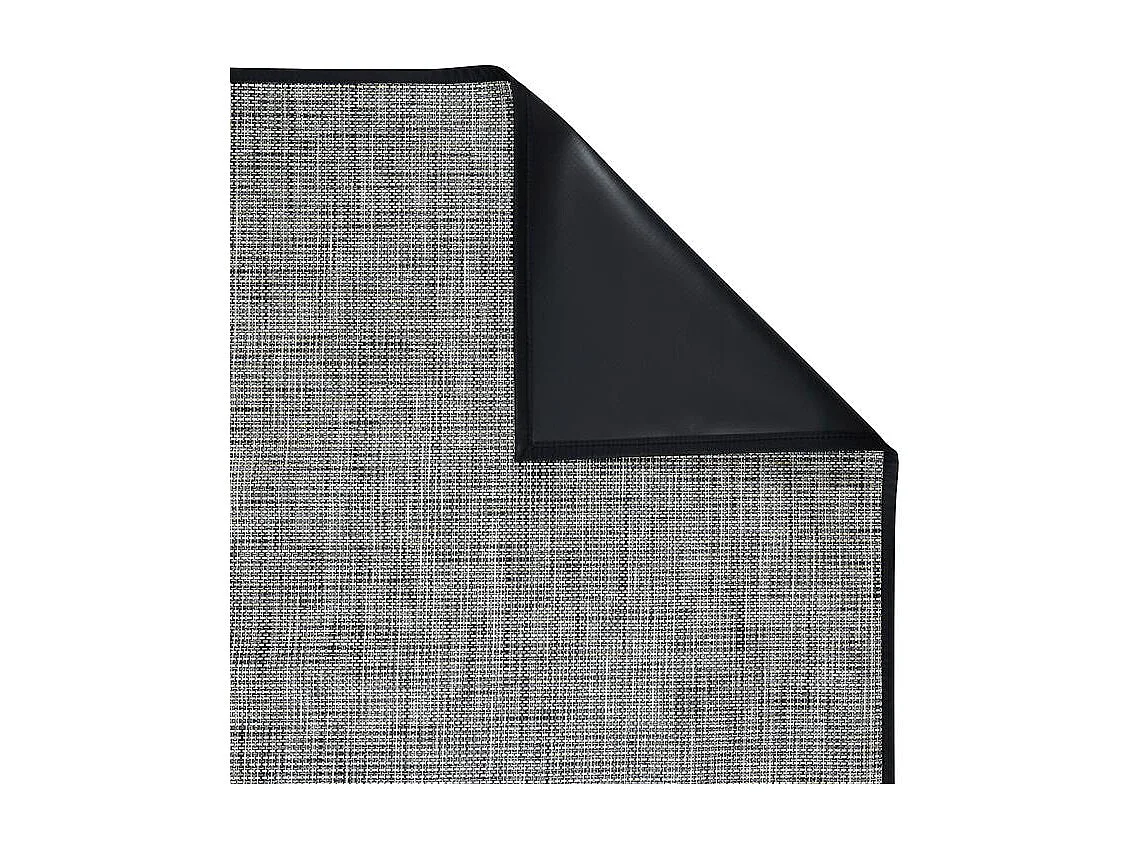 Tapis - HOME DECO FACTORY - Barbecue - Protection - Noir et Beige