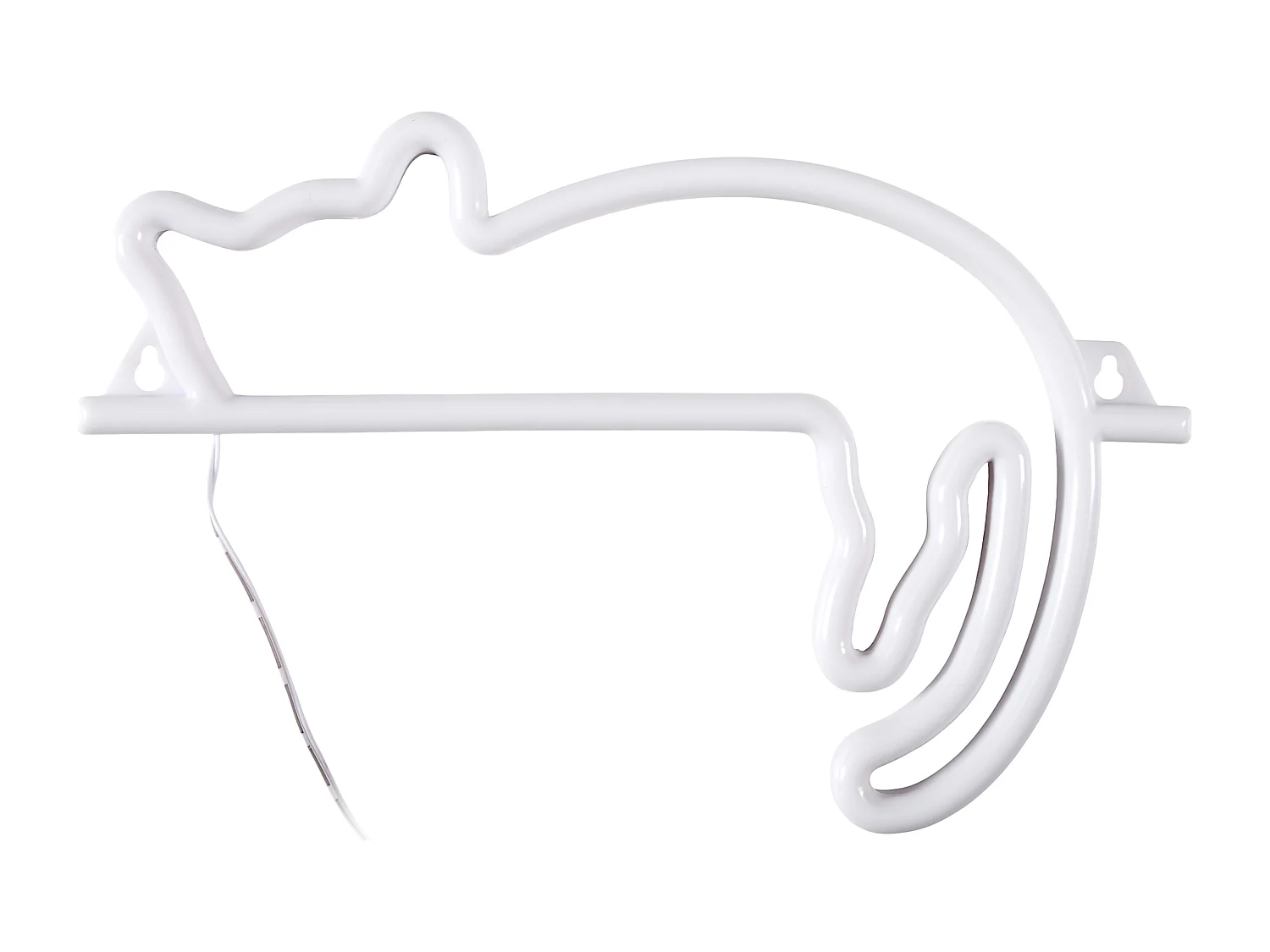Lampe Effet Neon Chat Jaune