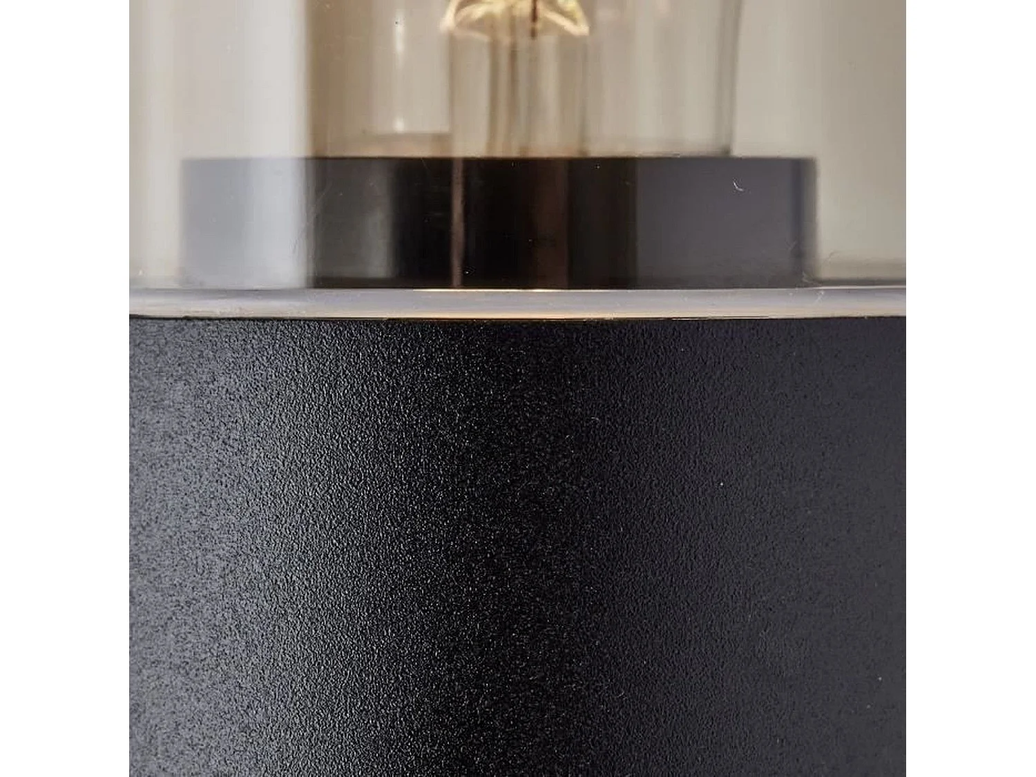 Aplique de pared exterior con detector de movimiento - Negro esmerilado - Casquillo E27 20W - Aluminio/plástico - IP44