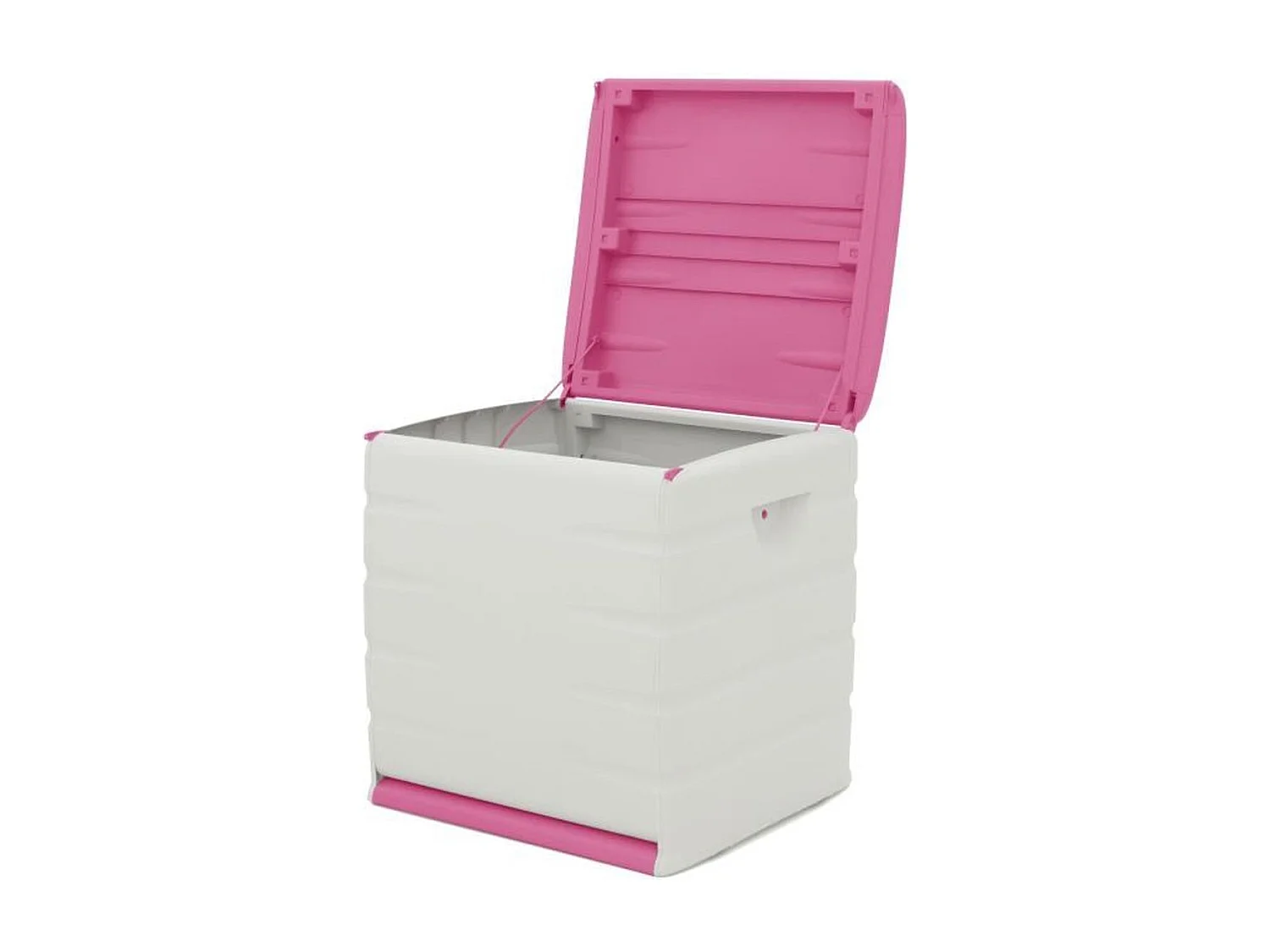 Coffre de rangement extérieur PLASTIKEN Space Saver verrouillable à roulettes 190 L fuchsia