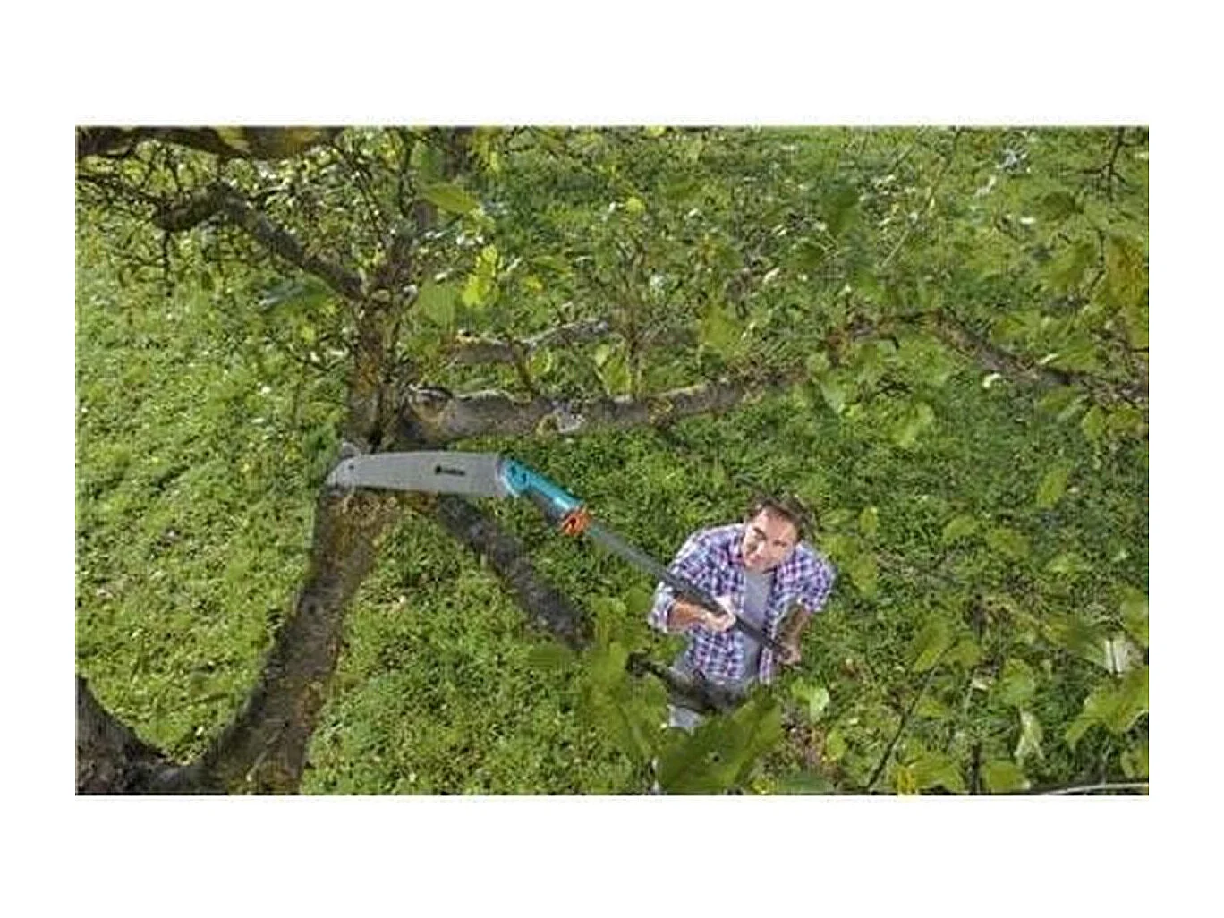 GARDENA 300 P Astsäge mit gebogenem gehärtetem Stahlblatt 300 mm, ergonomischem rutschfestem Griff, Scheide und Aufhängebügel