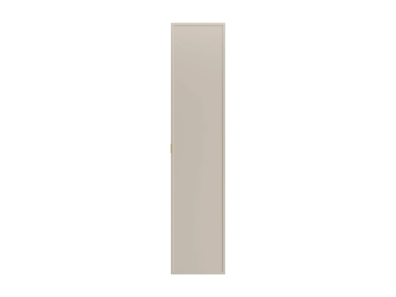 Meuble de salle de bain suspendu avec vasque à poser ronde et colonne - Beige - 80 cm - ONDIL